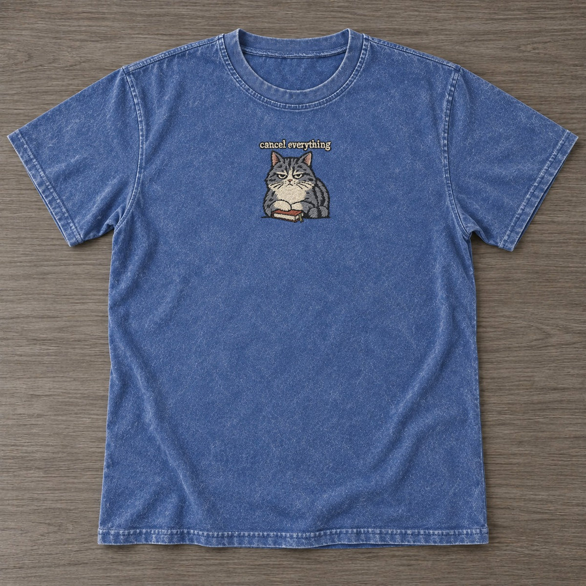 Washed Blue — front view