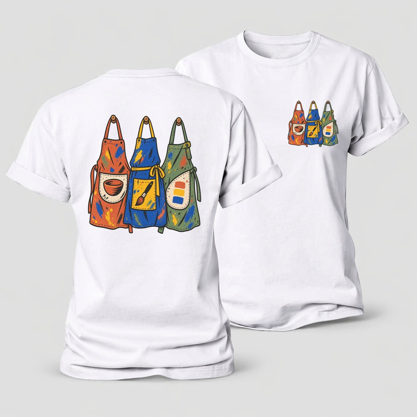 Class Apron Row Clay Color Makers Women's Cotton T-Shirt – White