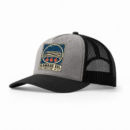 Kawase Eel Grill Noren Trade Co Trucker Hat – Grey Black