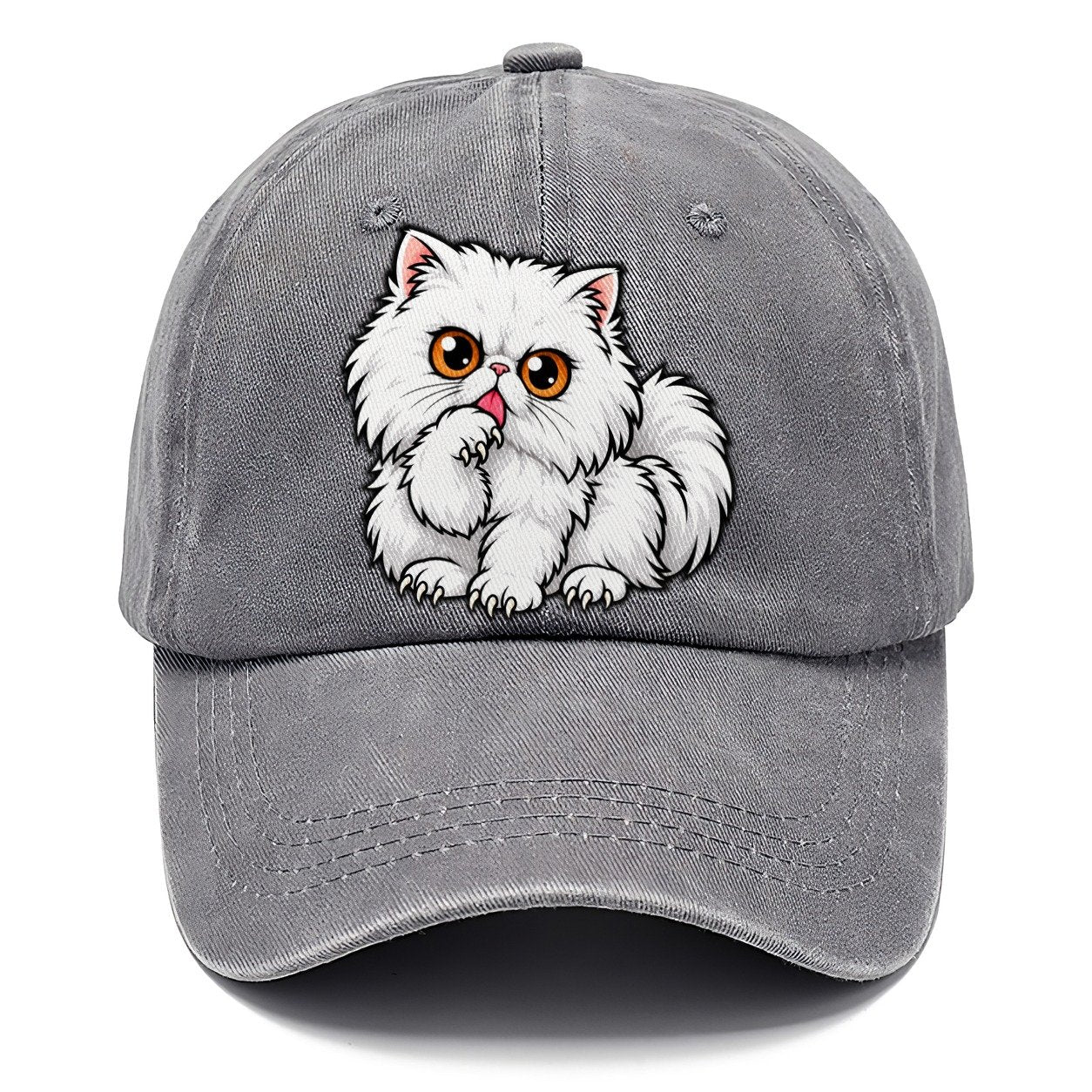 White Persian Grooming Peeking Cats Classic Cap – Urban Haze