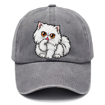 White Persian Grooming Peeking Cats Classic Cap – Urban Haze