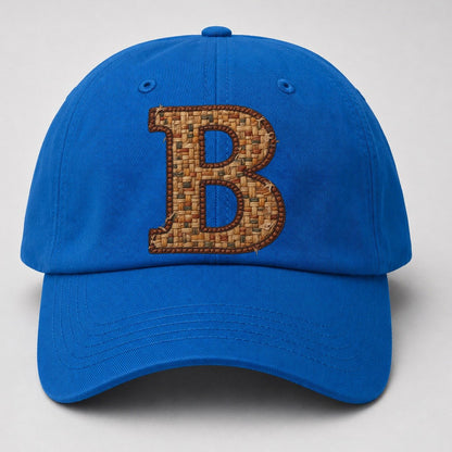 Woven Tweed B Monogram Baseball Cap – Blue