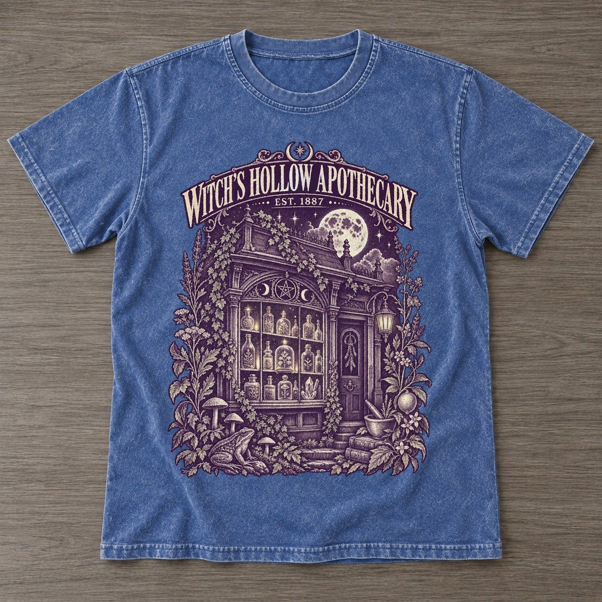 Washed Blue — front view