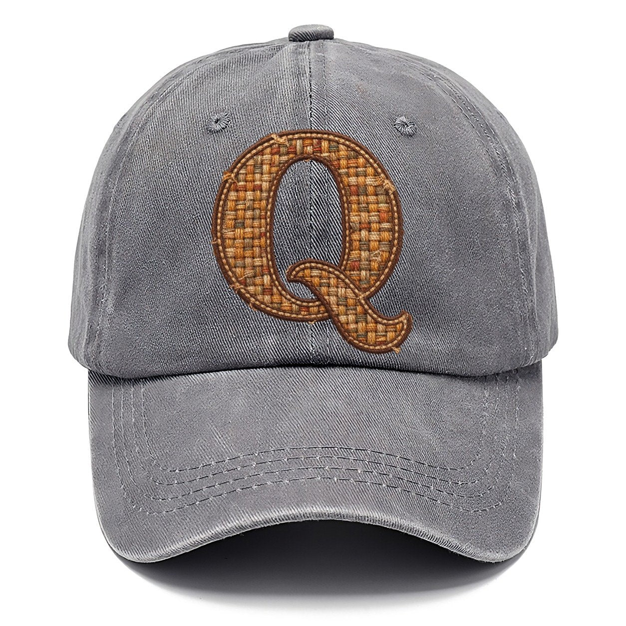 Woven Tweed Q Monogram Classic Cap – Urban Haze