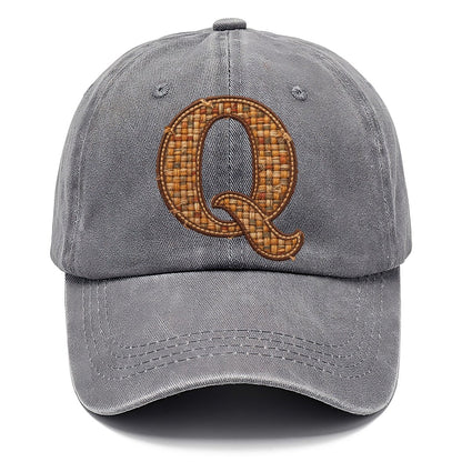 Woven Tweed Q Monogram Classic Cap – Urban Haze