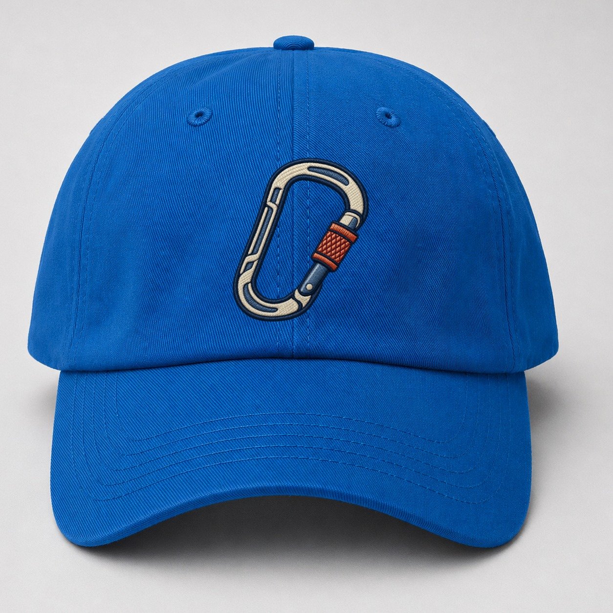 Climbing Carabiner Tiny Solo Marks Baseball Cap – Blue