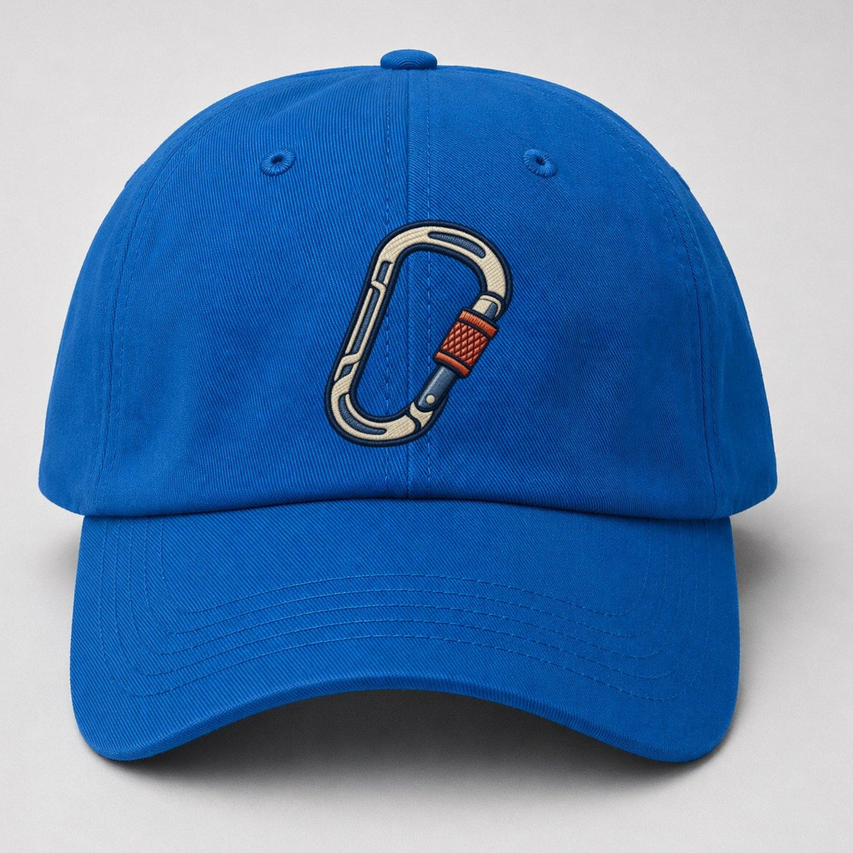Climbing Carabiner Tiny Solo Marks Baseball Cap – Blue