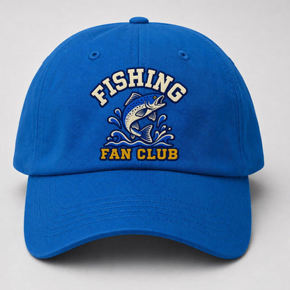 Fishing Fan Club Baseball Cap – Blue