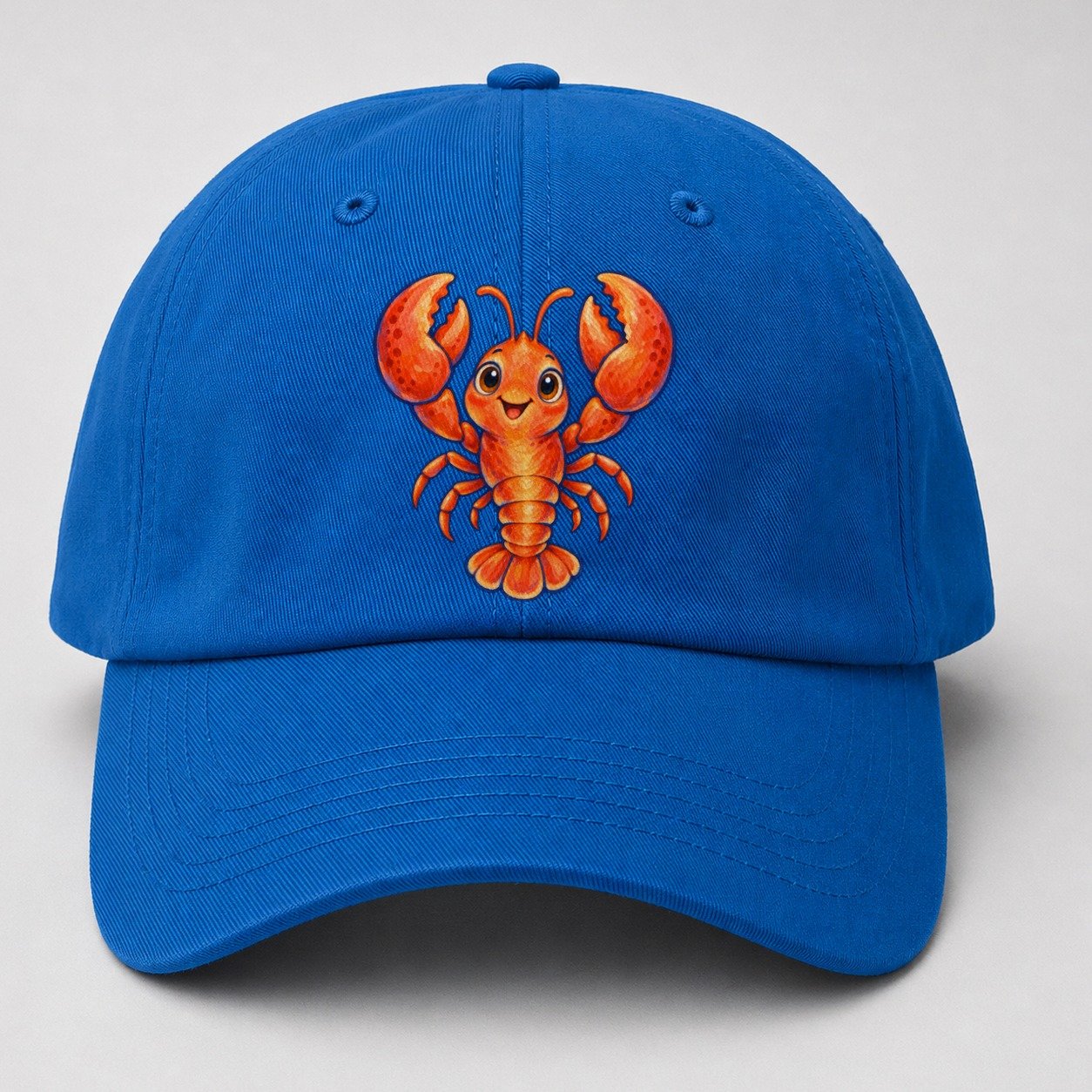 Lobster Front Claw Cheer Sea Sprite Baseball Cap – Blue