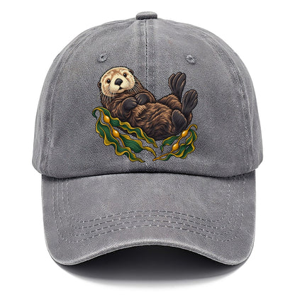 Sea Otter And Bull Kelp Canada Cultural Icons Classic Cap – Urban Haze