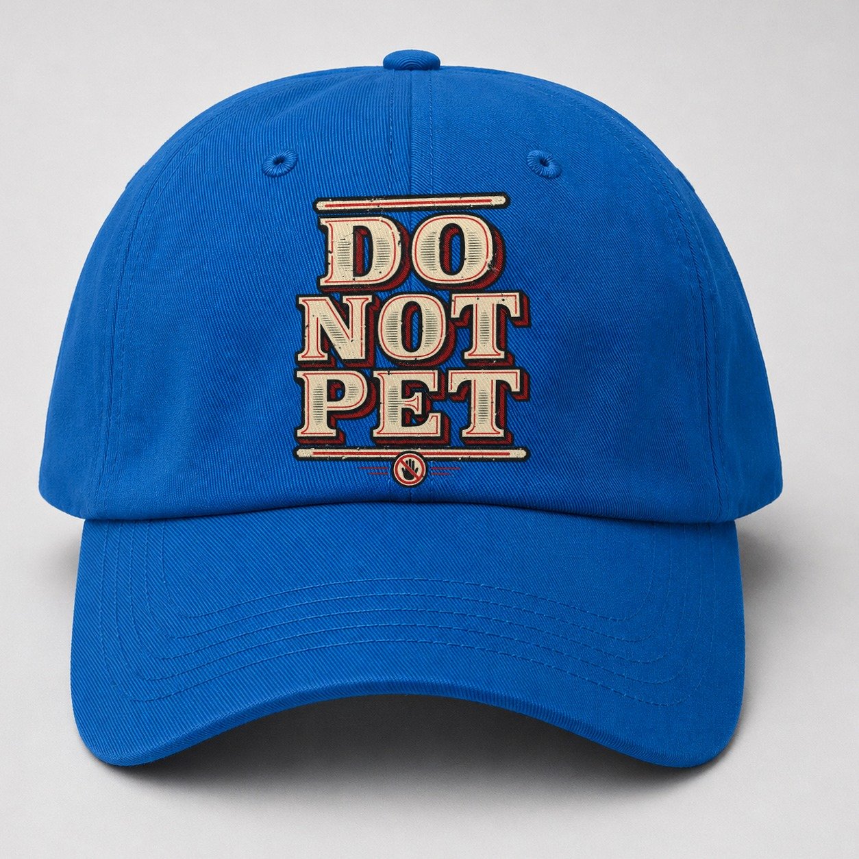 Do Not Pet American Wit Baseball Cap – Blue