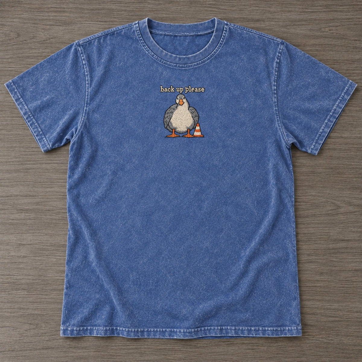 Washed Blue — front view