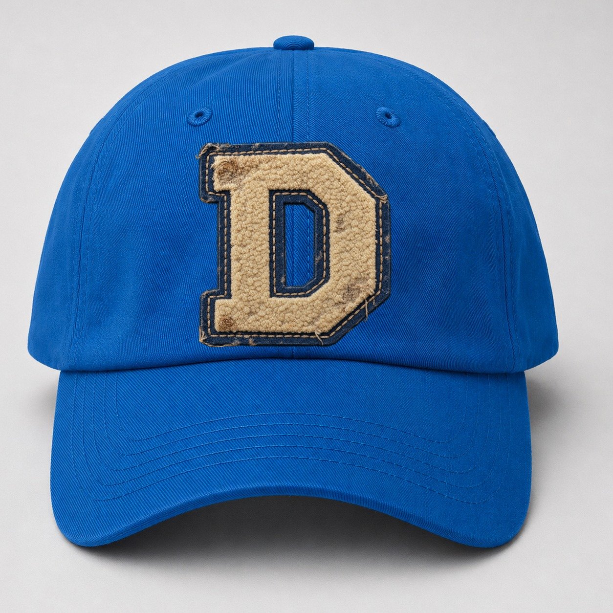 Varsity Chenille D Monogram Baseball Cap – Blue