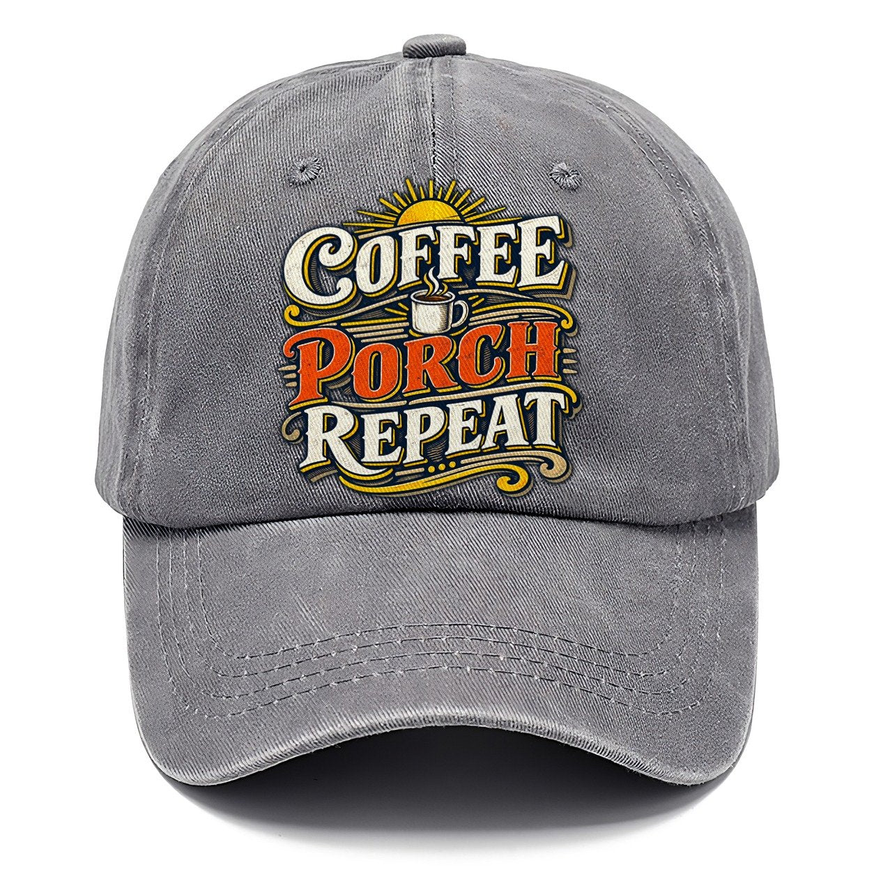 Coffee Porch Repeat Retired Living Classic Cap – Urban Haze