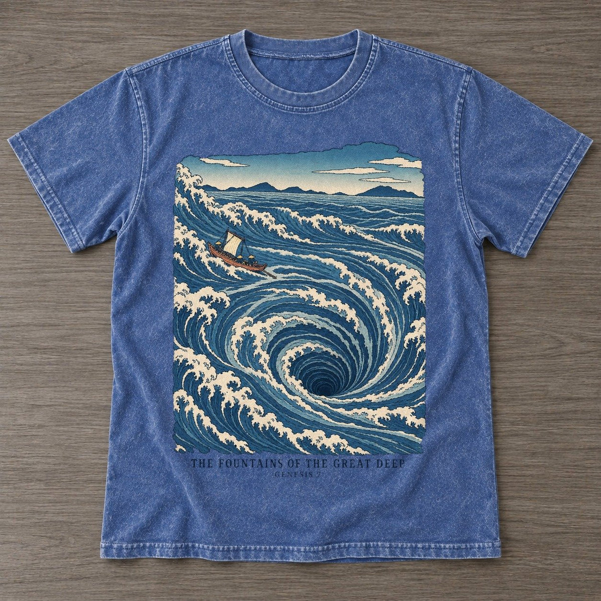 Washed Blue — front view