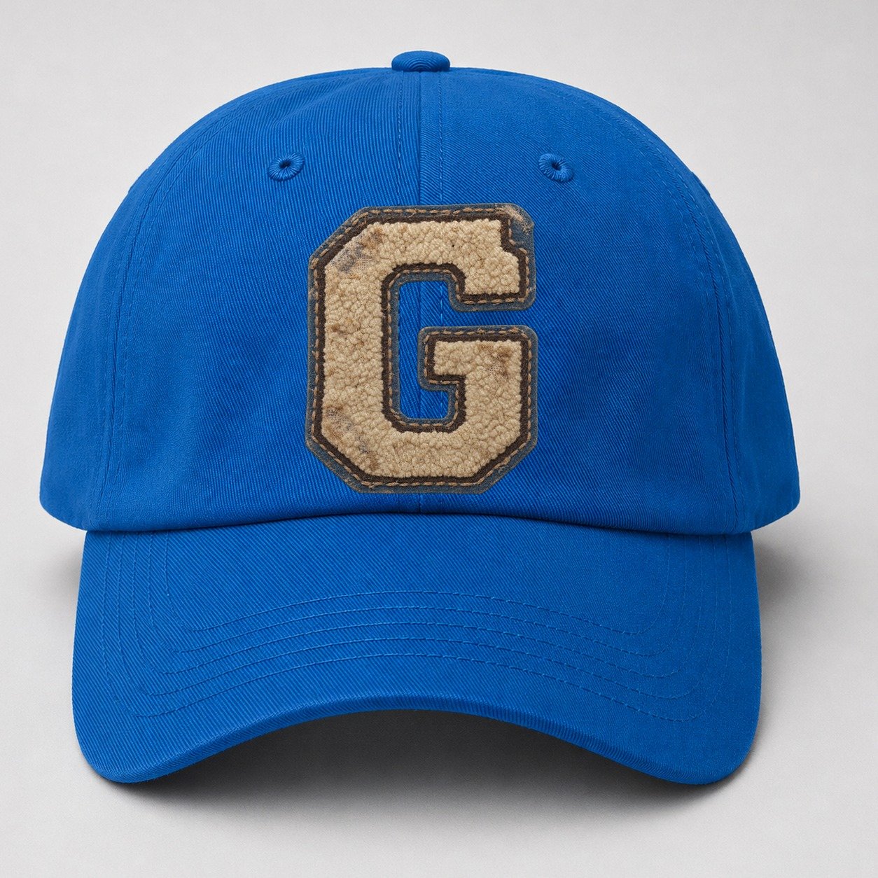 Varsity Chenille G Monogram Baseball Cap – Blue