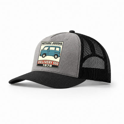 Hotaru Delivery Showa Speed Plates Trucker Hat – Grey Black