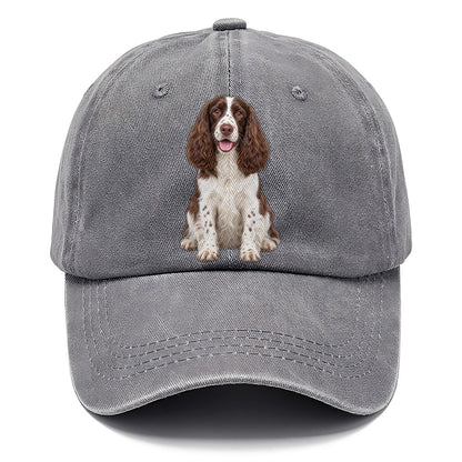 English Springer Spaniel Sitting Top Breeds Classic Cap – Urban Haze