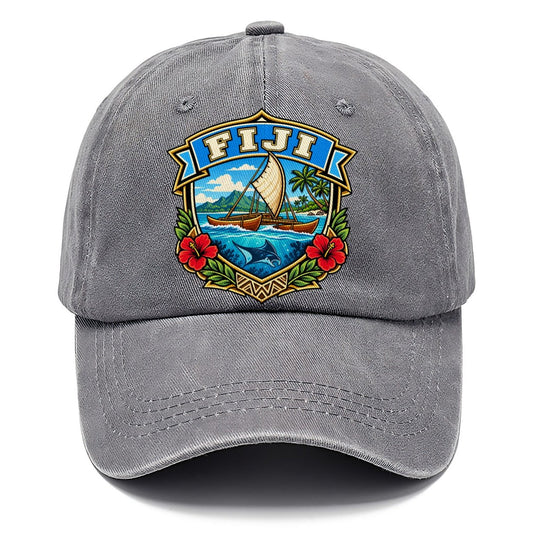 Fiji Retro Badge Country Logos Classic Cap – Urban Haze