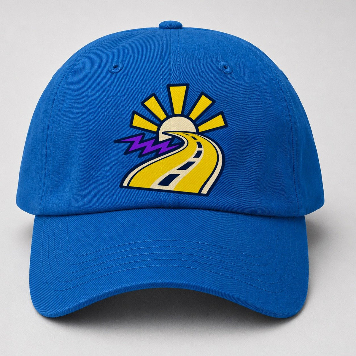 Road To Sunburst 90S Running Clubs Baseball Cap – Blue
