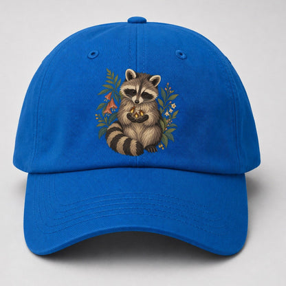 Raccoon Firefly Bowl Gentle Wild Baseball Cap – Blue