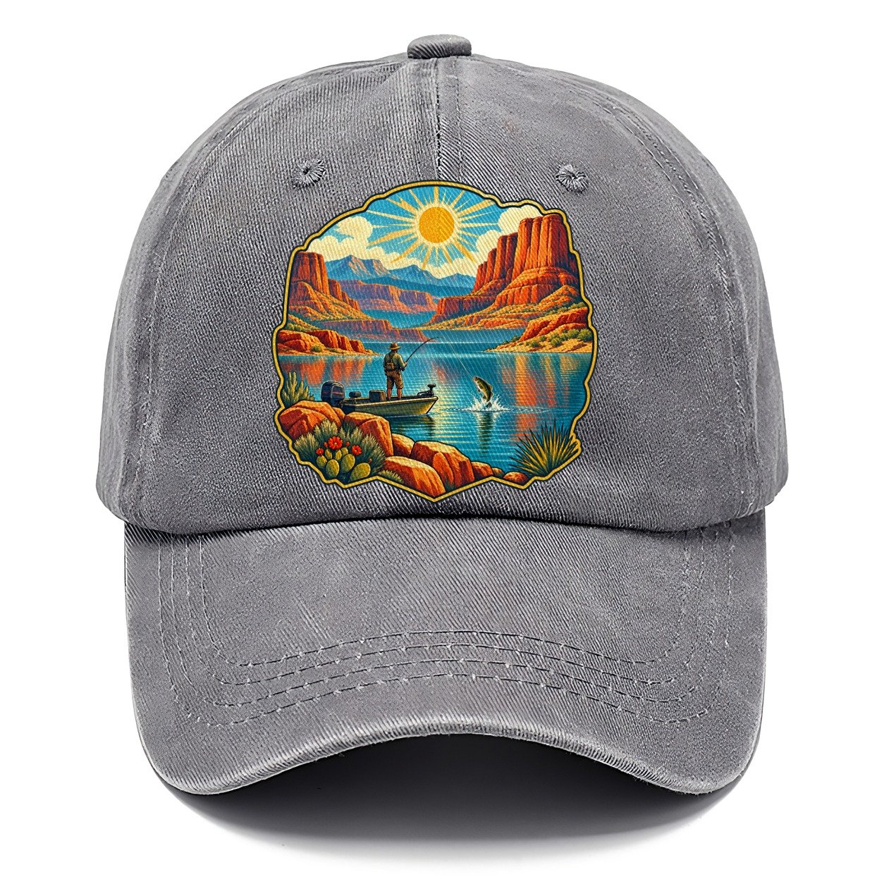 Desert Reservoir Noon Fishing Club Classic Cap – Urban Haze