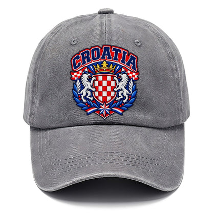 Croatia Retro Badge Country Logos Classic Cap – Urban Haze
