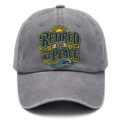 Retired And At Peace Retired Living Classic Cap – Urban Haze