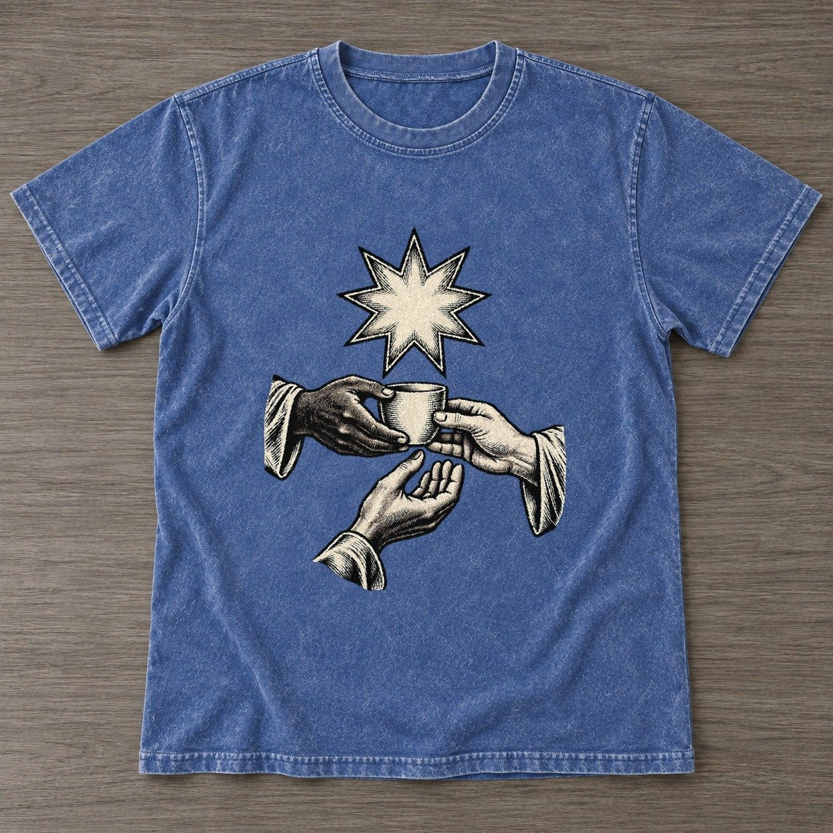 Washed Blue — front view