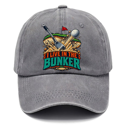 I Live In The Bunker Golf Life Classic Cap – Urban Haze