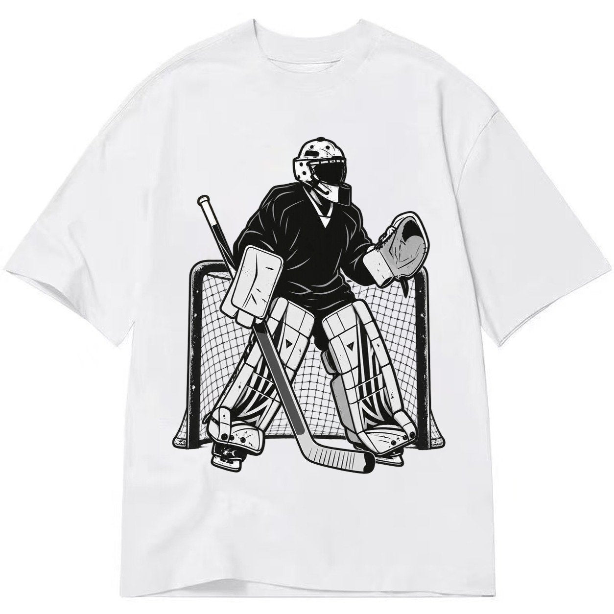 Hockey Goalie Classic T-shirt – White