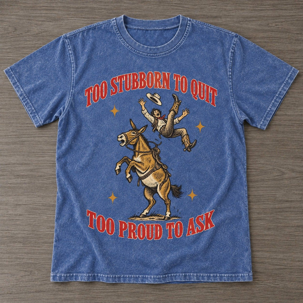 Washed Blue — front view