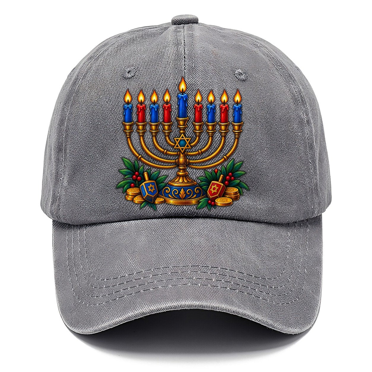 Hanukkah Menorah Cozy Judaism Heritage Classic Cap – Urban Haze