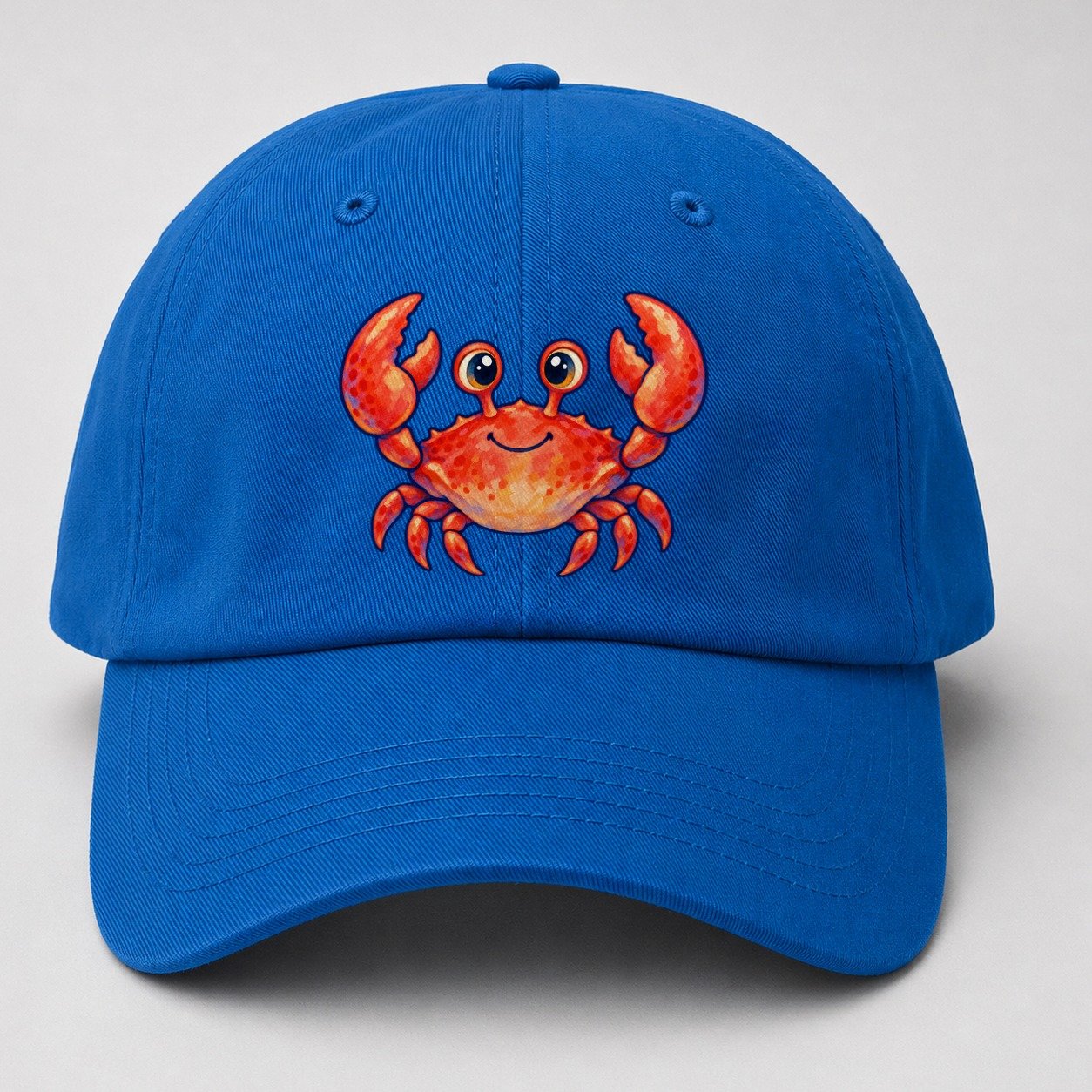 Crab Front Claw Hello Sea Sprite Baseball Cap – Blue