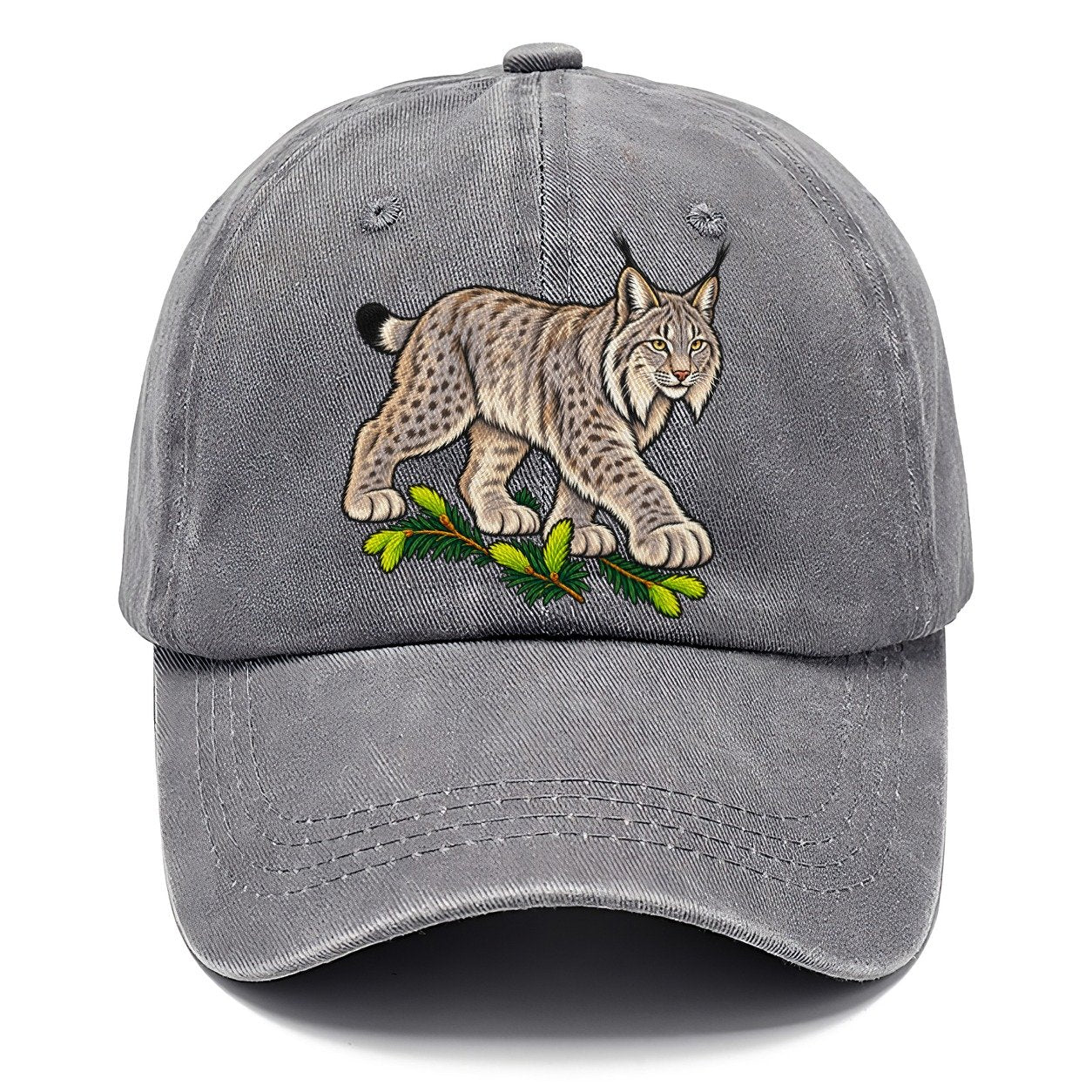Canada Lynx And Spruce Tips Canada Cultural Icons Classic Cap – Urban Haze