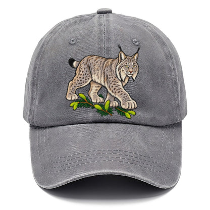 Canada Lynx And Spruce Tips Canada Cultural Icons Classic Cap – Urban Haze
