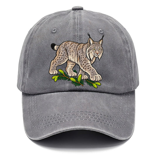 Canada Lynx And Spruce Tips Canada Cultural Icons Classic Cap – Urban Haze