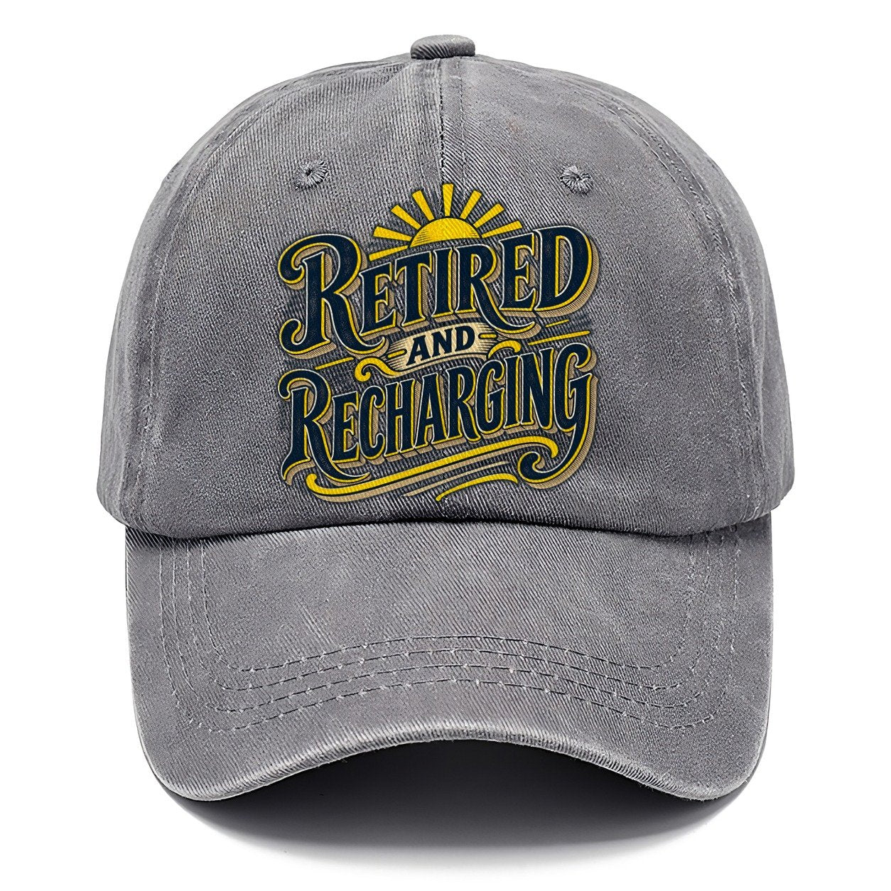 Retired And Recharging Retired Living Classic Cap – Urban Haze