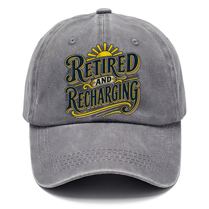Retired And Recharging Retired Living Classic Cap – Urban Haze