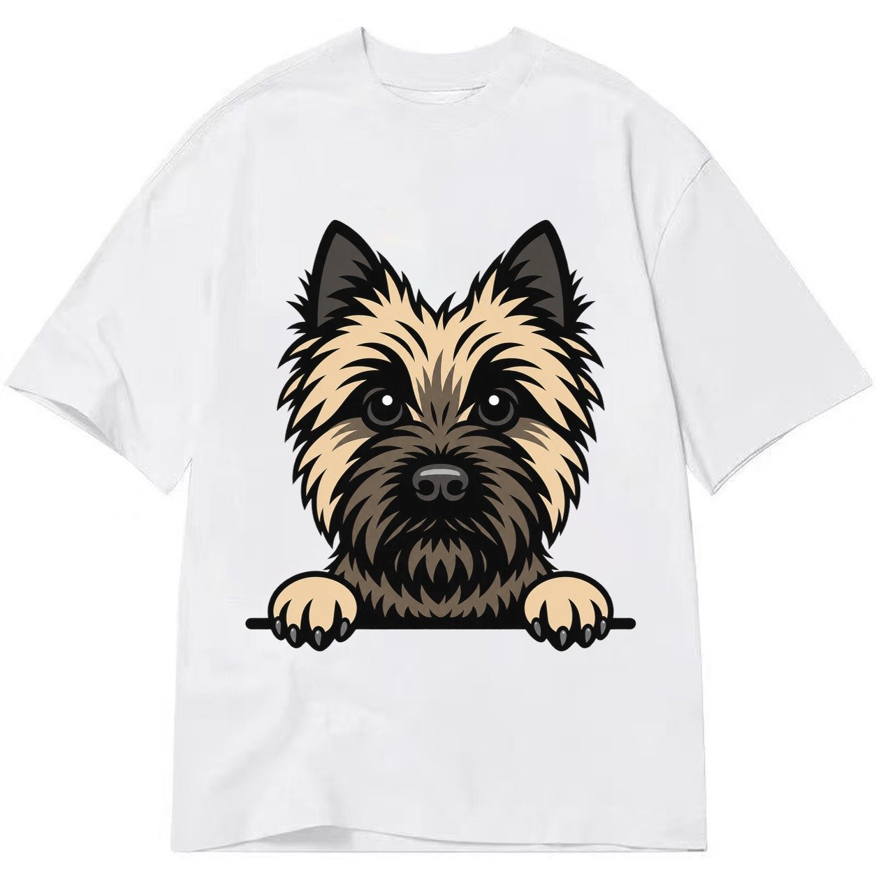 Cairn Terrier Wheaten Colored Pose Classic T-shirt – White