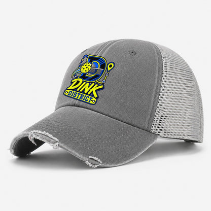 Dink District Pickleball Life Washed Trucker Hat – Grey