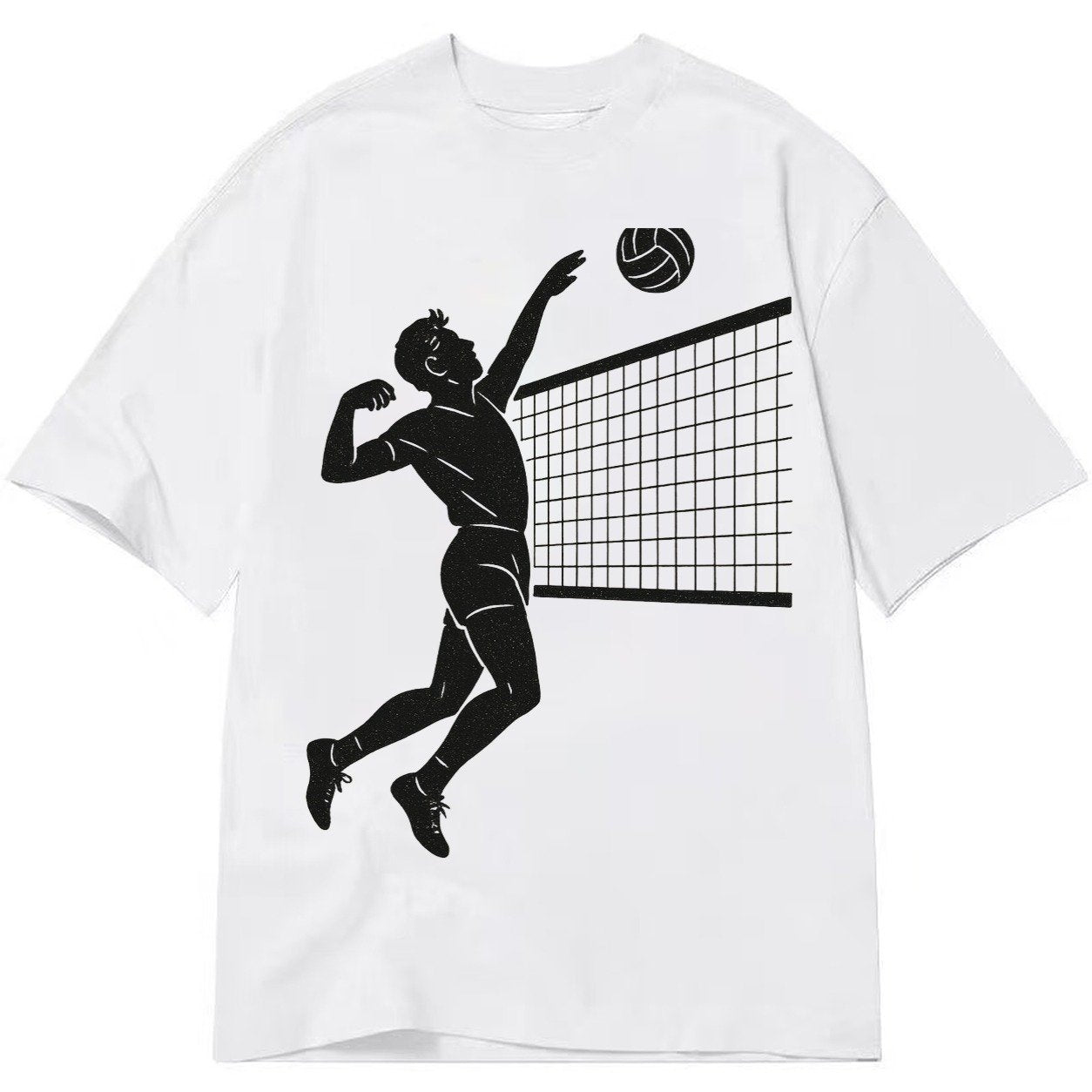 Volleyball Player At Net 66ebe1 Classic T-shirt – White