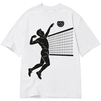 Volleyball Player At Net 66ebe1 Classic T-shirt – White