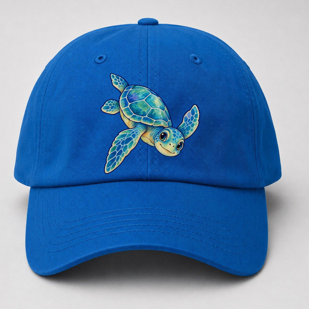 Sea Turtle Downward Glide Sea Sprite Baseball Cap – Blue
