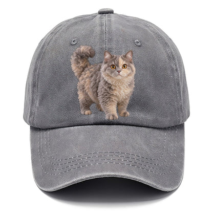 Selkirk Rex Standing Three Quarter Realistic Cat Portrait Classic Cap – Urban Haze