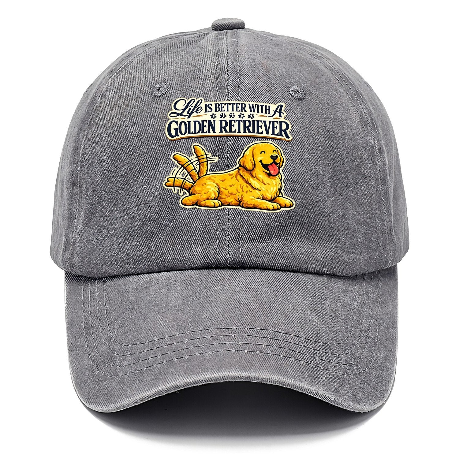 Life Is Better With A Golden Retriever Classic Cap – Urban Haze
