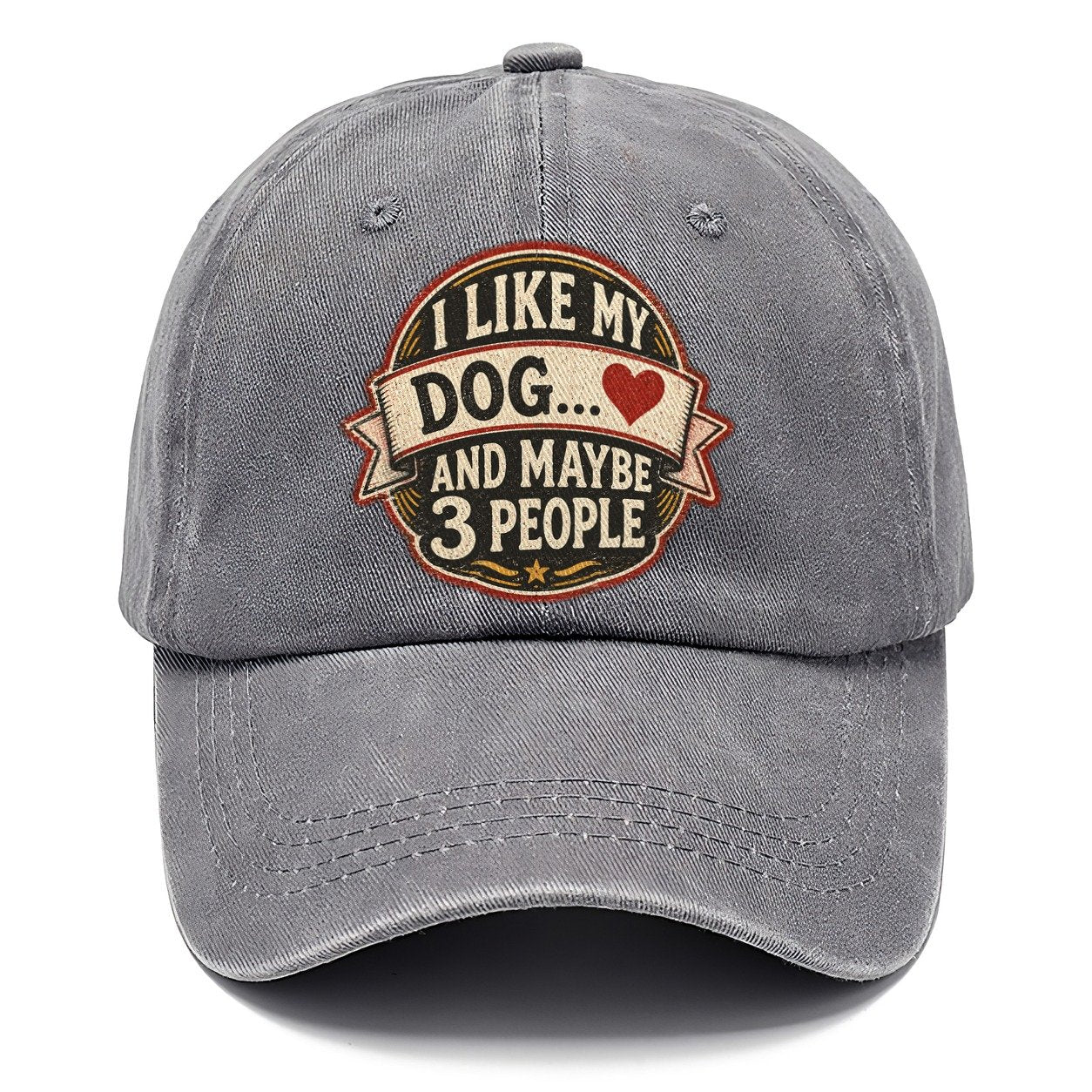 Dog and Maybe 3 People Vintage Badge Classic Cap – Urban Haze