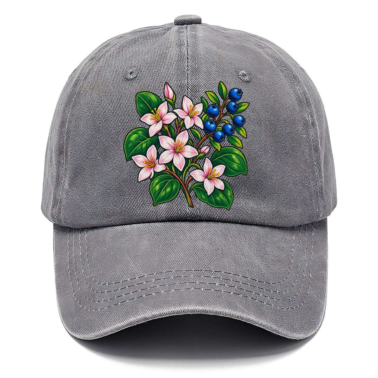 Nova Scotia Mayflower And Wild Blueberries Canada Cultural Icons Classic Cap – Urban Haze