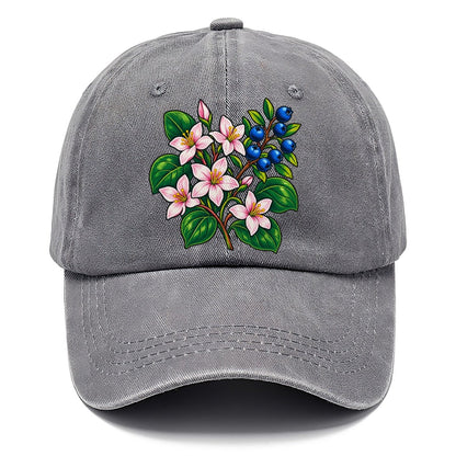Nova Scotia Mayflower And Wild Blueberries Canada Cultural Icons Classic Cap – Urban Haze