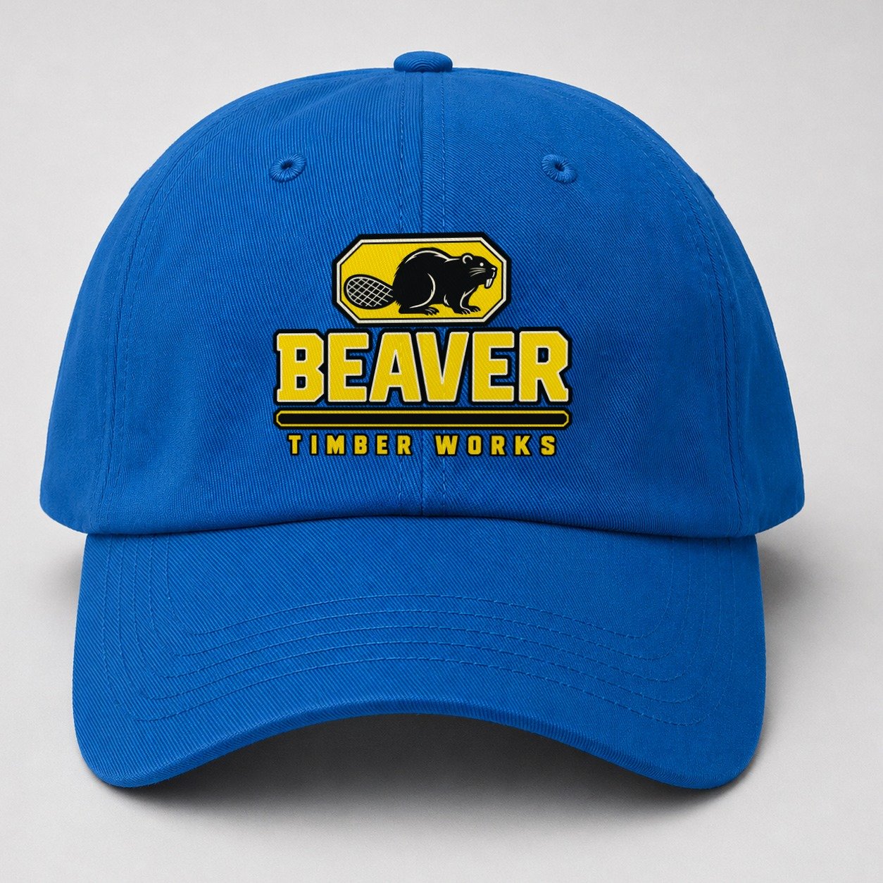 Beaver Timber Works Heavy Duty Baseball Cap – Blue